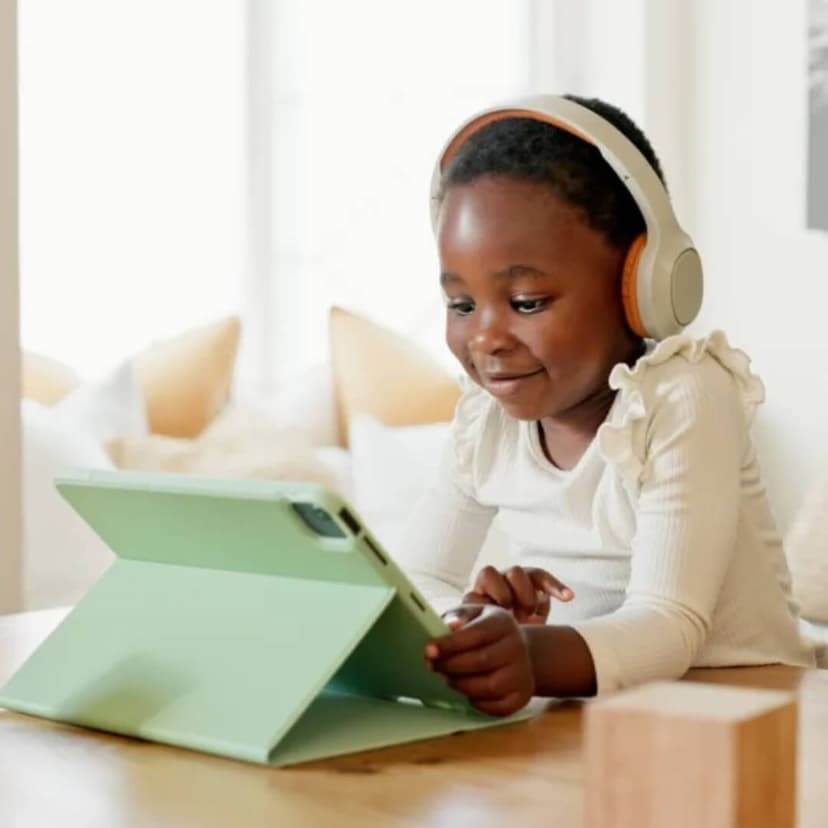 Children laughing together in class